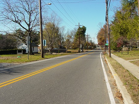 View of Democrat Road near junction of King's Highway - facing west