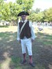 colonial man re-enactor and tour guide, Red Bank Battlefield