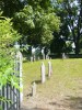 View of Graveyard at Old Stone Church from the gate